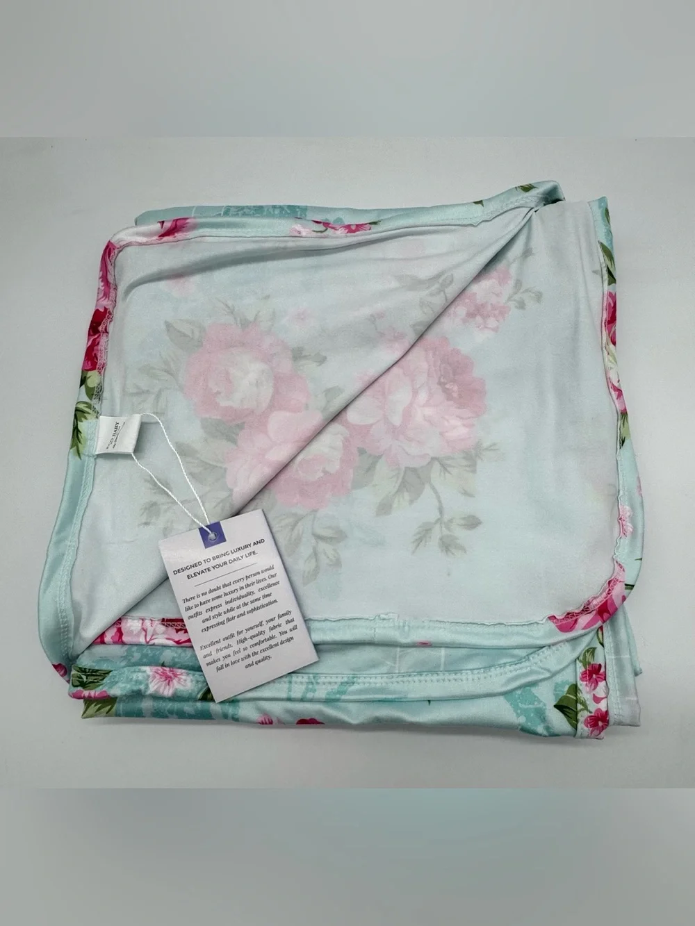 NWT ECO Baby Polyester/Spandex Swaddle Blanket in Floral Print